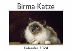 Birma-Katze (Wandkalender 2024, Kalender DIN A4 quer, Monatskalender im Querformat mit Kalendarium, Das perfekte Geschenk) - Müller, Anna