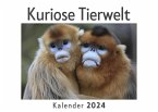 Kuriose Tierwelt (Wandkalender 2024, Kalender DIN A4 quer, Monatskalender im Querformat mit Kalendarium, Das perfekte Geschenk)