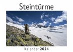 Steintürme (Wandkalender 2024, Kalender DIN A4 quer, Monatskalender im Querformat mit Kalendarium, Das perfekte Geschenk)