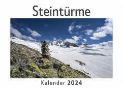Cover Steintürme (Wandkalender 2024, Kalender DIN A4 quer, Monatskalender im Querformat mit Kalendarium, Das perfekte Geschenk)