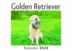 Golden Retriever (Wandkalender 2024, Kalender DIN A4 quer, Monatskalender im Querformat mit Kalendarium, Das perfekte Geschenk)