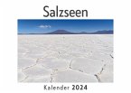 Salzseen (Wandkalender 2024, Kalender DIN A4 quer, Monatskalender im Querformat mit Kalendarium, Das perfekte Geschenk)