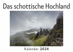 Das schottische Hochland (Wandkalender 2024, Kalender DIN A4 quer, Monatskalender im Querformat mit Kalendarium, Das perfekte Geschenk) - Müller, Anna