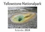 Yellowstone Nationalpark (Wandkalender 2024, Kalender DIN A4 quer, Monatskalender im Querformat mit Kalendarium, Das perfekte Geschenk)