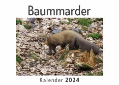 Baummarder (Wandkalender 2024, Kalender DIN A4 quer, Monatskalender im Querformat mit Kalendarium, Das perfekte Geschenk) - Müller, Anna