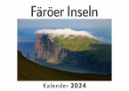 Färöer Inseln (Wandkalender 2024, Kalender DIN A4 quer, Monatskalender im Querformat mit Kalendarium, Das perfekte Geschenk)