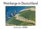 Weinberge in Deutschland (Wandkalender 2024, Kalender DIN A4 quer, Monatskalender im Querformat mit Kalendarium, Das perfekte Geschenk)