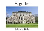 Magnolien (Wandkalender 2024, Kalender DIN A4 quer, Monatskalender im Querformat mit Kalendarium, Das perfekte Geschenk)