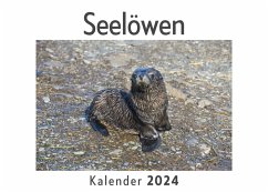 Seelöwen (Wandkalender 2024, Kalender DIN A4 quer, Monatskalender im Querformat mit Kalendarium, Das perfekte Geschenk) - Müller, Anna