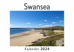 Swansea (Wandkalender 2024, Kalender DIN A4 quer, Monatskalender im Querformat mit Kalendarium, Das perfekte Geschenk)