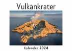 Vulkankrater (Wandkalender 2024, Kalender DIN A4 quer, Monatskalender im Querformat mit Kalendarium, Das perfekte Geschenk)