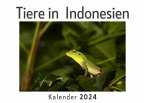 Tiere in Indonesien (Wandkalender 2024, Kalender DIN A4 quer, Monatskalender im Querformat mit Kalendarium, Das perfekte Geschenk)