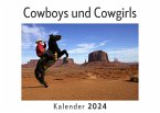 Cowboys und Cowgirls (Wandkalender 2024, Kalender DIN A4 quer, Monatskalender im Querformat mit Kalendarium, Das perfekte Geschenk)