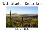 Nationalparks in Deutschland (Wandkalender 2024, Kalender DIN A4 quer, Monatskalender im Querformat mit Kalendarium, Das perfekte Geschenk)