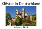 Klöster in Deutschland (Wandkalender 2024, Kalender DIN A4 quer, Monatskalender im Querformat mit Kalendarium, Das perfekte Geschenk)