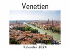 Venetien (Wandkalender 2024, Kalender DIN A4 quer, Monatskalender im Querformat mit Kalendarium, Das perfekte Geschenk)