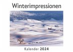 Winterimpressionen (Wandkalender 2024, Kalender DIN A4 quer, Monatskalender im Querformat mit Kalendarium, Das perfekte Geschenk)