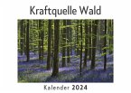 Kraftquelle Wald (Wandkalender 2024, Kalender DIN A4 quer, Monatskalender im Querformat mit Kalendarium, Das perfekte Geschenk)