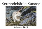 Kermodebär in Kanada (Wandkalender 2024, Kalender DIN A4 quer, Monatskalender im Querformat mit Kalendarium, Das perfekte Geschenk)