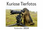 Kuriose Tierfotos (Wandkalender 2024, Kalender DIN A4 quer, Monatskalender im Querformat mit Kalendarium, Das perfekte Geschenk)