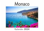 Monaco (Wandkalender 2024, Kalender DIN A4 quer, Monatskalender im Querformat mit Kalendarium, Das perfekte Geschenk)