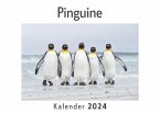 Pinguine (Wandkalender 2024, Kalender DIN A4 quer, Monatskalender im Querformat mit Kalendarium, Das perfekte Geschenk)