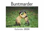 Buntmarder (Wandkalender 2024, Kalender DIN A4 quer, Monatskalender im Querformat mit Kalendarium, Das perfekte Geschenk)