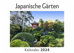 Japanische Gärten (Wandkalender 2024, Kalender DIN A4 quer, Monatskalender im Querformat mit Kalendarium, Das perfekte Geschenk) - Müller, Anna