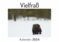 Vielfraß (Wandkalender 2024, Kalender DIN A4 quer, Monatskalender im Querformat mit Kalendarium, Das perfekte Geschenk) - Müller, Anna