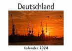 Deutschland (Wandkalender 2024, Kalender DIN A4 quer, Monatskalender im Querformat mit Kalendarium, Das perfekte Geschenk)