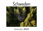 Schweden (Wandkalender 2024, Kalender DIN A4 quer, Monatskalender im Querformat mit Kalendarium, Das perfekte Geschenk)