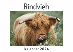 Rindvieh (Wandkalender 2024, Kalender DIN A4 quer, Monatskalender im Querformat mit Kalendarium, Das perfekte Geschenk) - Müller, Anna