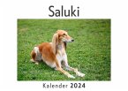 Saluki (Wandkalender 2024, Kalender DIN A4 quer, Monatskalender im Querformat mit Kalendarium, Das perfekte Geschenk)