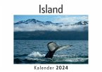 Island (Wandkalender 2024, Kalender DIN A4 quer, Monatskalender im Querformat mit Kalendarium, Das perfekte Geschenk)