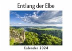 Entlang der Elbe (Wandkalender 2024, Kalender DIN A4 quer, Monatskalender im Querformat mit Kalendarium, Das perfekte Geschenk)