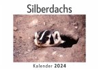 Silberdachs (Wandkalender 2024, Kalender DIN A4 quer, Monatskalender im Querformat mit Kalendarium, Das perfekte Geschenk)