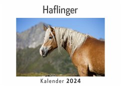 Haflinger (Wandkalender 2024, Kalender DIN A4 quer, Monatskalender im Querformat mit Kalendarium, Das perfekte Geschenk) - Müller, Anna