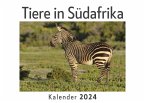 Tiere in Südafrika (Wandkalender 2024, Kalender DIN A4 quer, Monatskalender im Querformat mit Kalendarium, Das perfekte Geschenk)