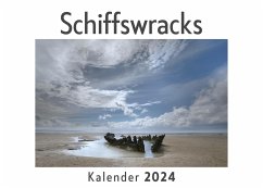 Cover Schiffswracks (Wandkalender 2024, Kalender DIN A4 quer, Monatskalender im Querformat mit Kalendarium, Das perfekte Geschenk)