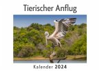 Tierischer Anflug (Wandkalender 2024, Kalender DIN A4 quer, Monatskalender im Querformat mit Kalendarium, Das perfekte Geschenk)