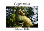 Vogelnester (Wandkalender 2024, Kalender DIN A4 quer, Monatskalender im Querformat mit Kalendarium, Das perfekte Geschenk)