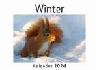 Winter (Wandkalender 2024, Kalender DIN A4 quer, Monatskalender im Querformat mit Kalendarium, Das perfekte Geschenk)