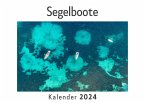 Segelboote (Wandkalender 2024, Kalender DIN A4 quer, Monatskalender im Querformat mit Kalendarium, Das perfekte Geschenk)