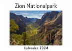 Zion Nationalpark (Wandkalender 2024, Kalender DIN A4 quer, Monatskalender im Querformat mit Kalendarium, Das perfekte Geschenk)