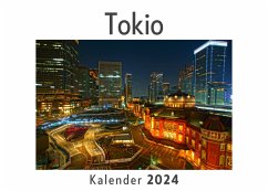 Tokio (Wandkalender 2024, Kalender DIN A4 quer, Monatskalender im Querformat mit Kalendarium, Das perfekte Geschenk) - Müller, Anna