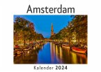 Amsterdam (Wandkalender 2024, Kalender DIN A4 quer, Monatskalender im Querformat mit Kalendarium, Das perfekte Geschenk)