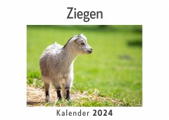 Ziegen (Wandkalender 2024, Kalender DIN A4 quer, Monatskalender im Querformat mit Kalendarium, Das perfekte Geschenk) - Müller, Anna