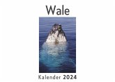 Wale (Wandkalender 2024, Kalender DIN A4 quer, Monatskalender im Querformat mit Kalendarium, Das perfekte Geschenk)