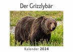 Der Grizzlybär (Wandkalender 2024, Kalender DIN A4 quer, Monatskalender im Querformat mit Kalendarium, Das perfekte Geschenk)