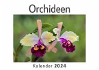 Orchideen (Wandkalender 2024, Kalender DIN A4 quer, Monatskalender im Querformat mit Kalendarium, Das perfekte Geschenk)